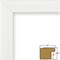 Craig Frames 4 Pack Contemporary White Satin Picture Frame with Mat